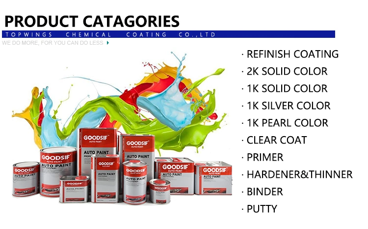 1K 2K Solid Basecoat Car Paint Supplier Customizable Automotive Metallic Car Coating Wrap Accessory Auto Refinish Varnish Paint